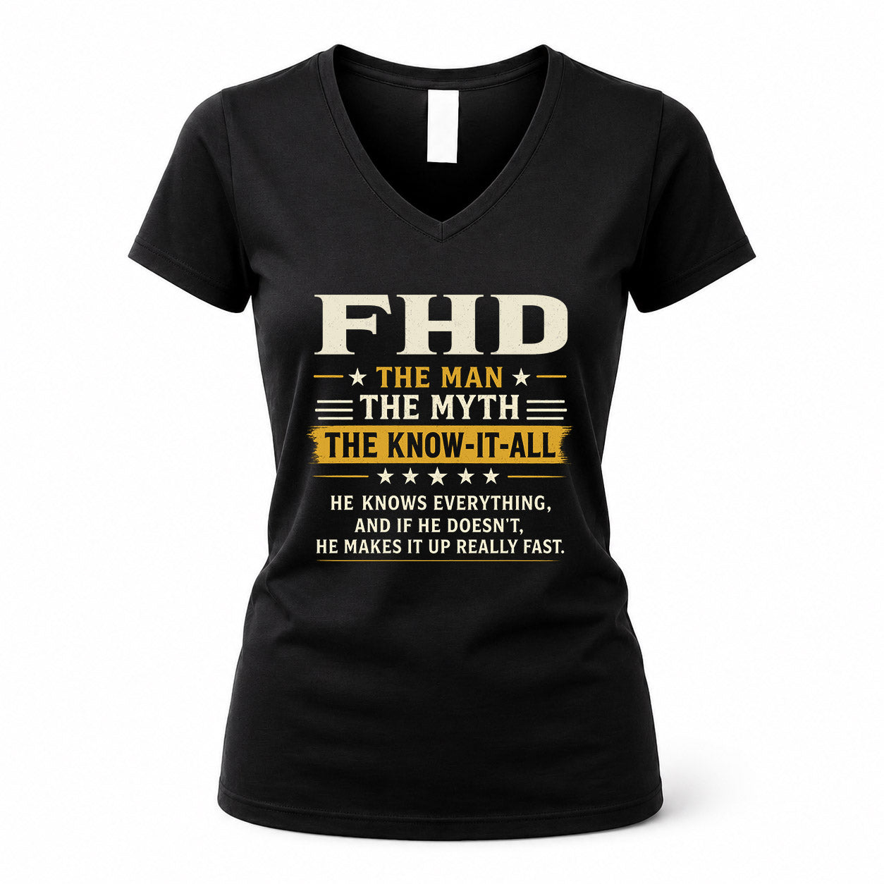 FHD TM90-K04-125 - NAME Legendary Know-It-All Personalized Funny Shirt