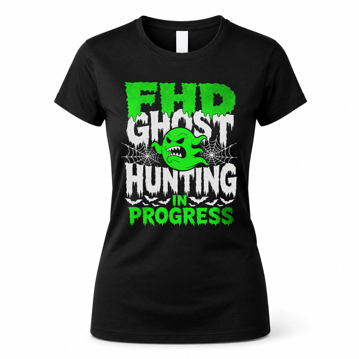 FHD HW22-K06-109 - NAME Ghost Hunting In Progress Personalized Halloween Shirt