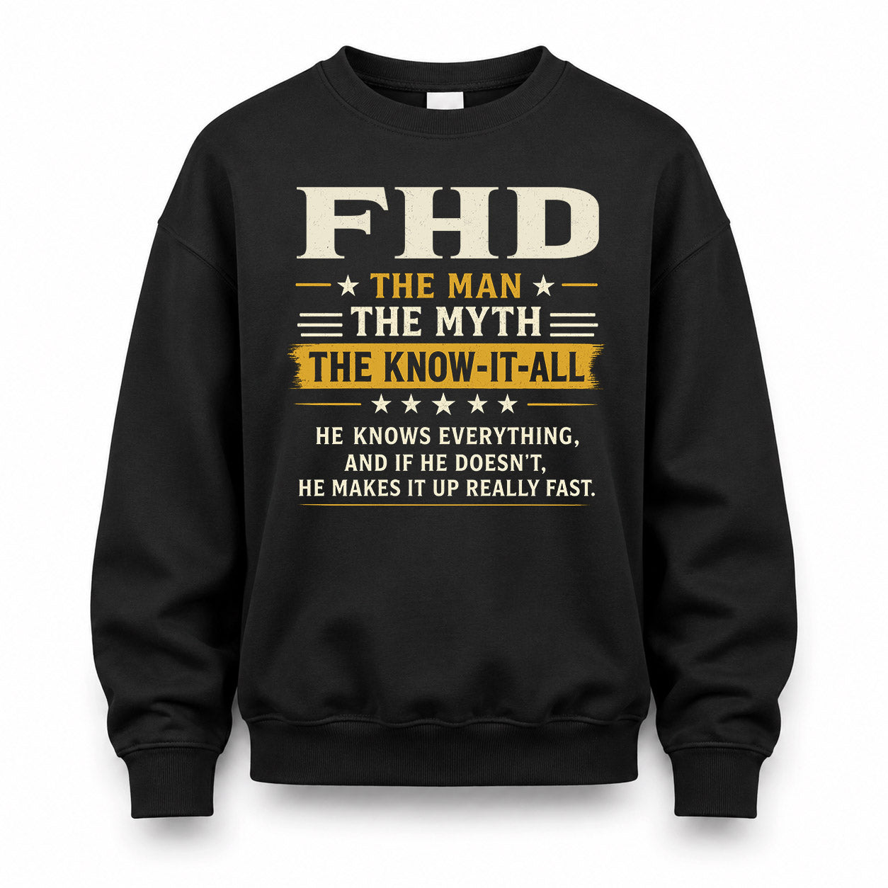 FHD TM90-K04-125 - NAME Legendary Know-It-All Personalized Funny Shirt