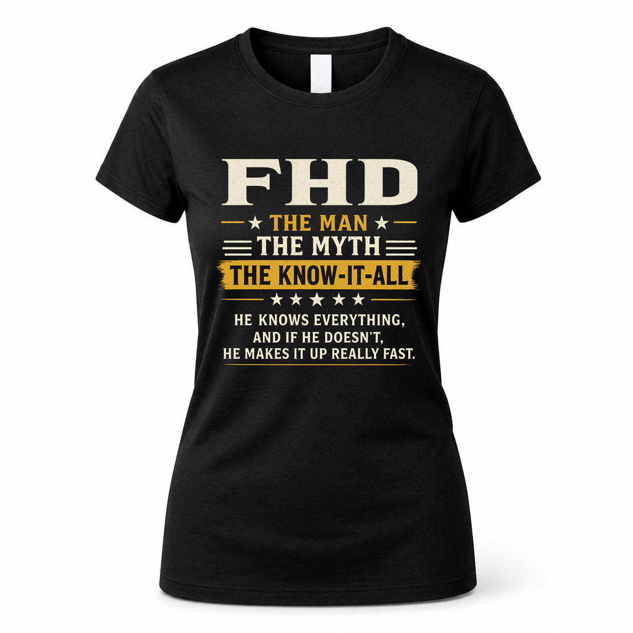 FHD TM90-K04-125 - NAME Legendary Know-It-All Personalized Funny Shirt