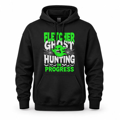 FLETCHER HW22-K06-109 - NAME Ghost Hunting In Progress Personalized Halloween Shirt