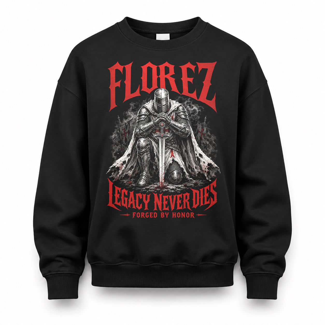 FLOREZ HS90-K04-109 - NAME Legacy Never Dies Forged By Honor Personalized Knight
