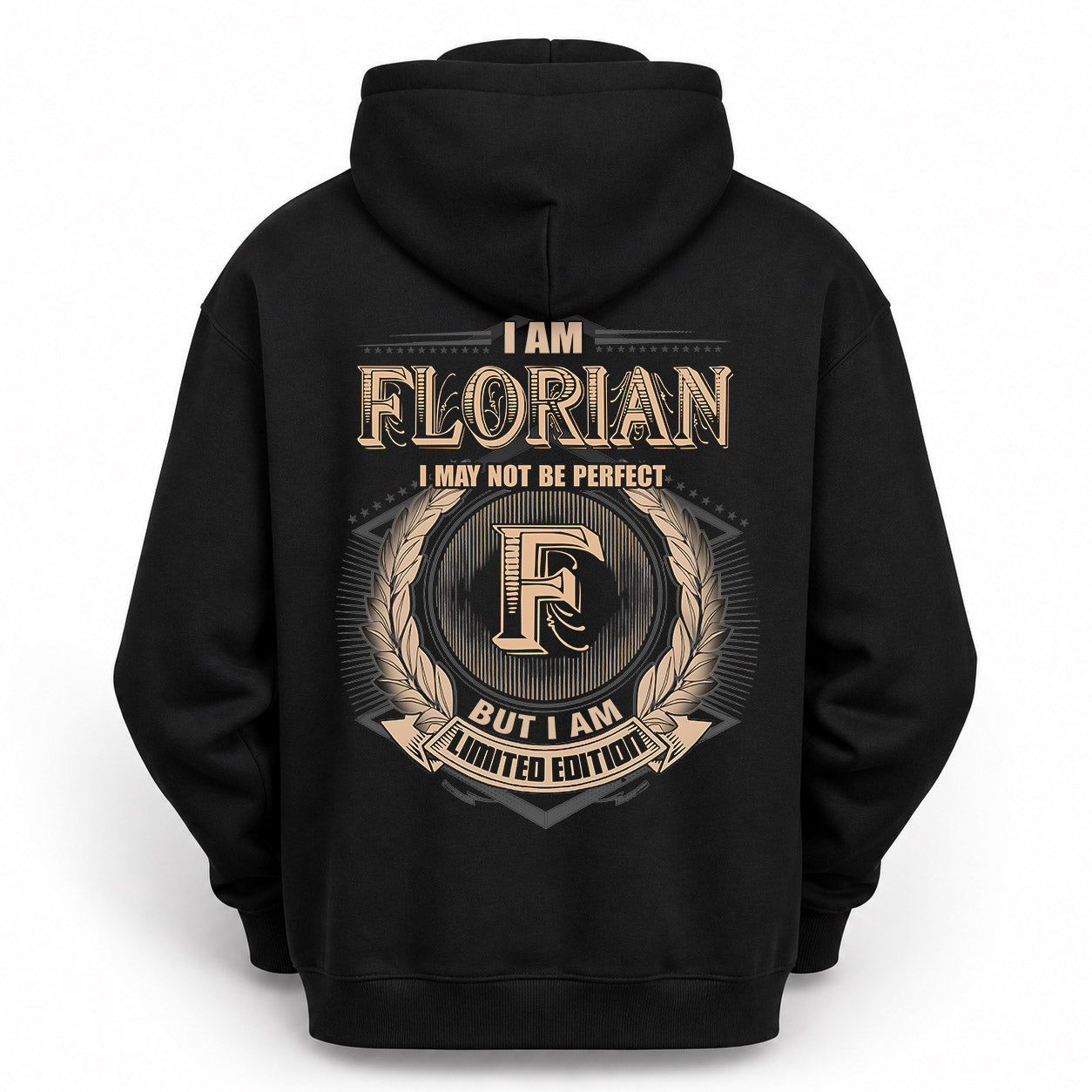 FLORIAN PH55-T25-Personalized Name Quote Apparel “I Am NAME May Not Be Perfect But I Am Limited Edition”