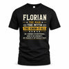 FLORIAN TM90-K04-125 - NAME Legendary Know-It-All Personalized Funny Shirt