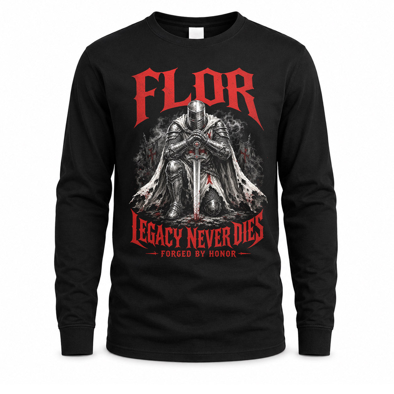FLOR HS90-K04-109 - NAME Legacy Never Dies Forged By Honor Personalized Knight