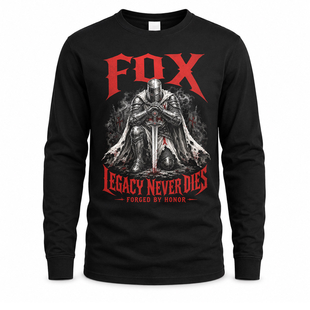 FOX HS90-K04-109 - NAME Legacy Never Dies Forged By Honor Personalized Knight