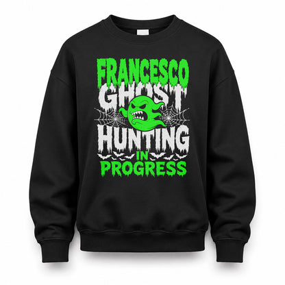 FRANCESCO HW22-K06-109 - NAME Ghost Hunting In Progress Personalized Halloween Shirt
