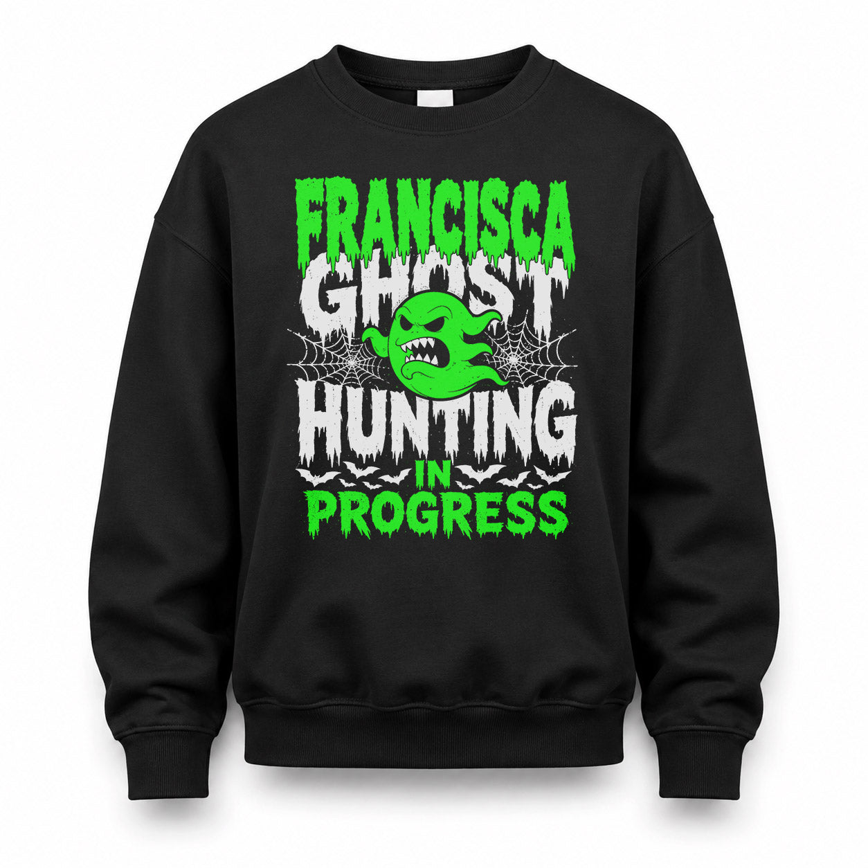 FRANCISCA HW22-K06-109 - NAME Ghost Hunting In Progress Personalized Halloween Shirt