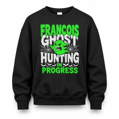 FRANCOIS HW22-K06-109 - NAME Ghost Hunting In Progress Personalized Halloween Shirt