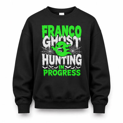 FRANCO HW22-K06-109 - NAME Ghost Hunting In Progress Personalized Halloween Shirt
