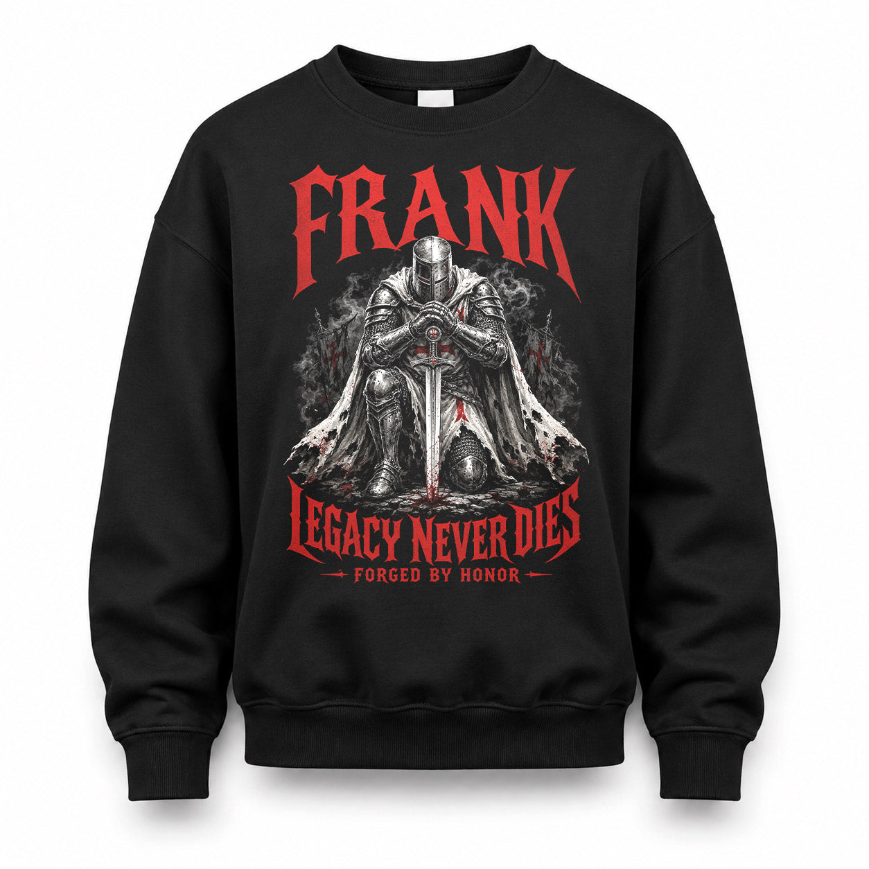 FRANK HS90-K04-109 - NAME Legacy Never Dies Forged By Honor Personalized Knight
