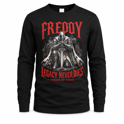 FREDDY HS90-K04-109 - NAME Legacy Never Dies Forged By Honor Personalized Knight