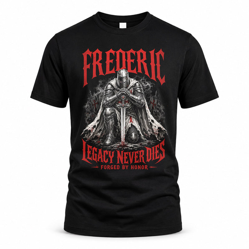 FREDERIC HS90-K04-109 - NAME Legacy Never Dies Forged By Honor Personalized Knight