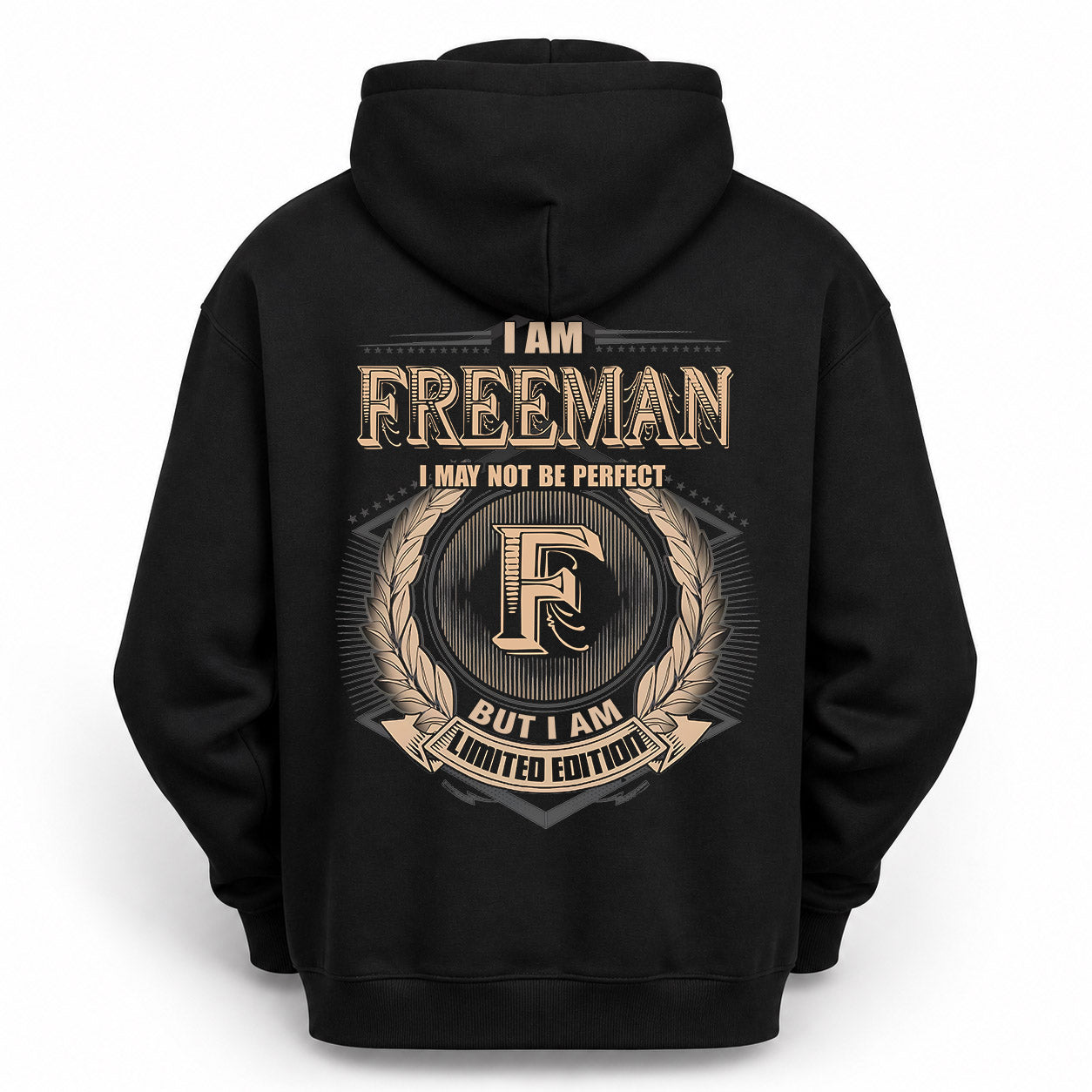 FREEMAN PH55-T25-Personalized Name Quote Apparel “I Am NAME May Not Be Perfect But I Am Limited Edition”