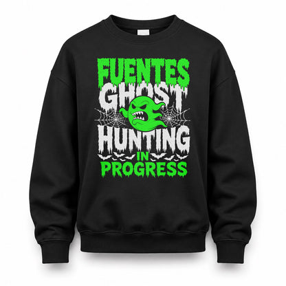 FUENTES HW22-K06-109 - NAME Ghost Hunting In Progress Personalized Halloween Shirt