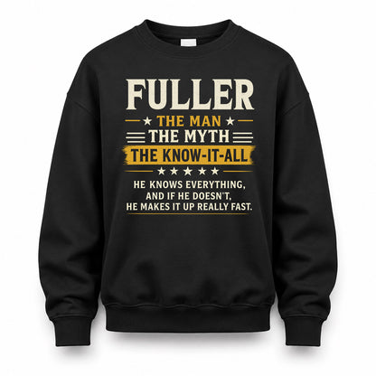 FULLER TM90-K04-125 - NAME Legendary Know-It-All Personalized Funny Shirt