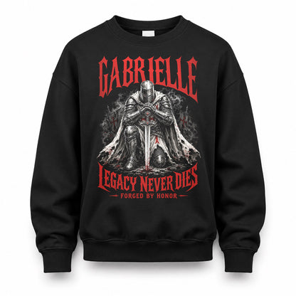 GABRIELLE HS90-K04-109 - NAME Legacy Never Dies Forged By Honor Personalized Knight