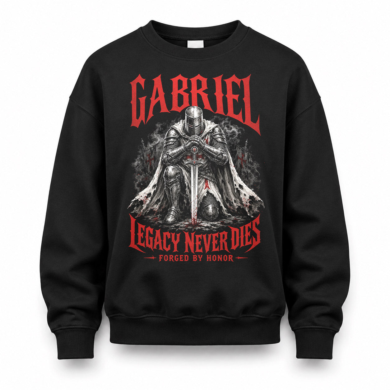 GABRIEL HS90-K04-109 - NAME Legacy Never Dies Forged By Honor Personalized Knight