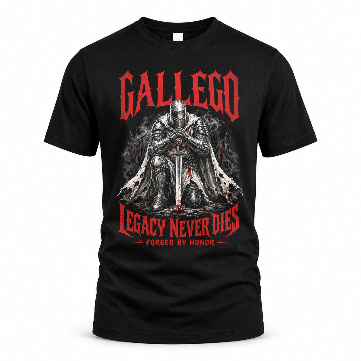 GALLEGO HS90-K04-109 - NAME Legacy Never Dies Forged By Honor Personalized Knight