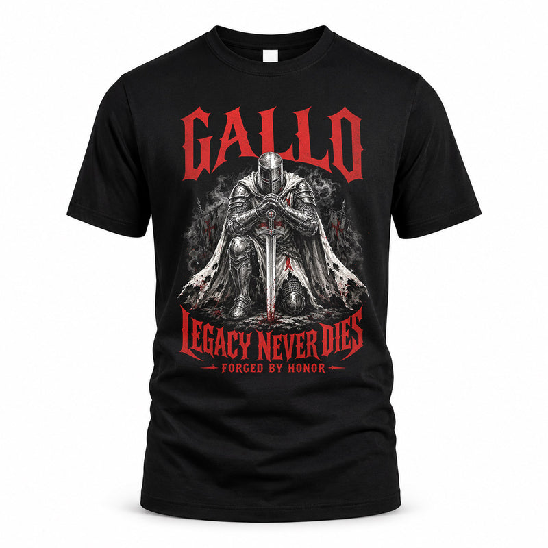 GALLO HS90-K04-109 - NAME Legacy Never Dies Forged By Honor Personalized Knight