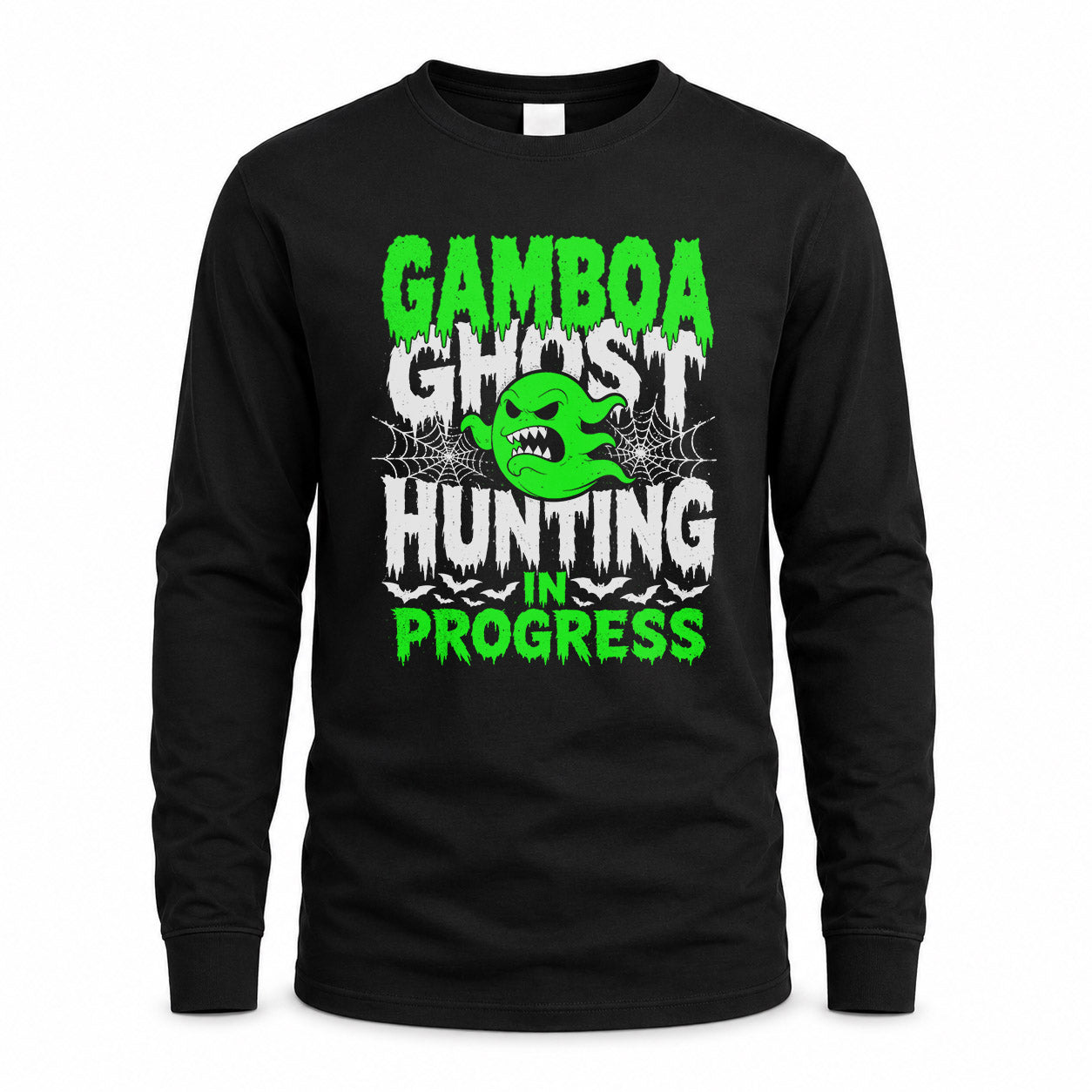 GAMBOA HW22-K06-109 - NAME Ghost Hunting In Progress Personalized Halloween Shirt