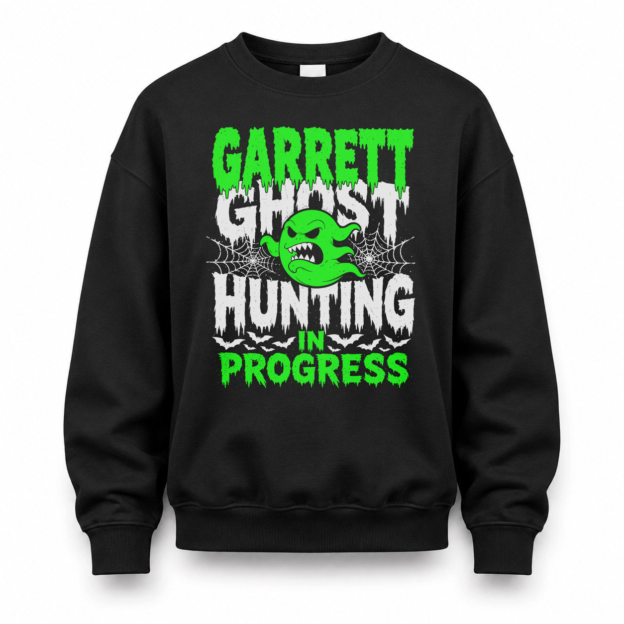 GARRETT HW22-K06-109 - NAME Ghost Hunting In Progress Personalized Halloween Shirt