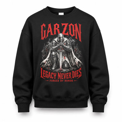 GARZON HS90-K04-109 - NAME Legacy Never Dies Forged By Honor Personalized Knight
