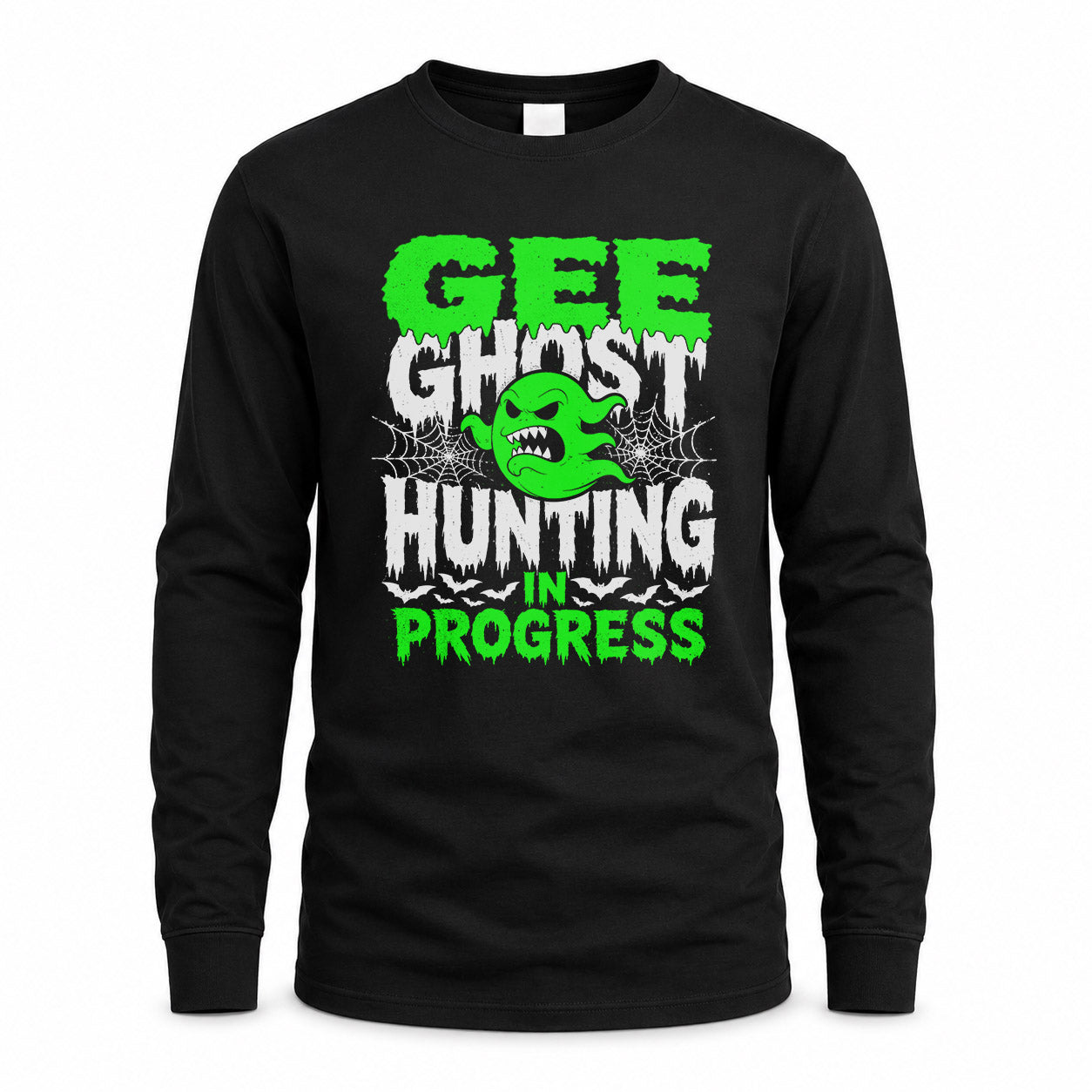 GEE HW22-K06-109 - NAME Ghost Hunting In Progress Personalized Halloween Shirt