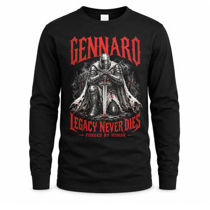 GENNARO HS90-K04-109 - NAME Legacy Never Dies Forged By Honor Personalized Knight