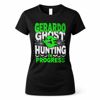 GERARDO HW22-K06-109 - NAME Ghost Hunting In Progress Personalized Halloween Shirt