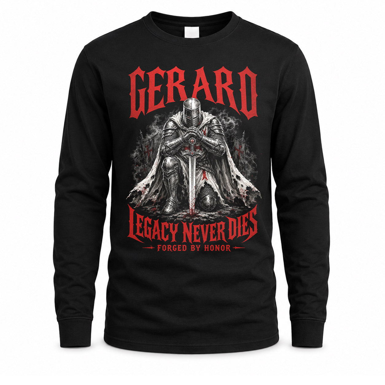GERARD HS90-K04-109 - NAME Legacy Never Dies Forged By Honor Personalized Knight