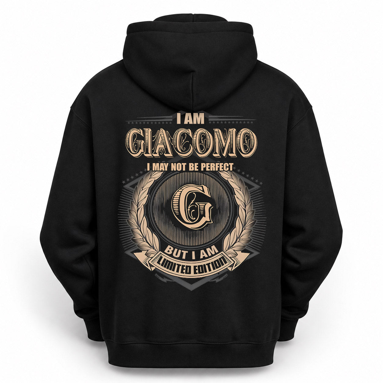 GIACOMO PH55-T25-Personalized Name Quote Apparel “I Am NAME May Not Be Perfect But I Am Limited Edition”
