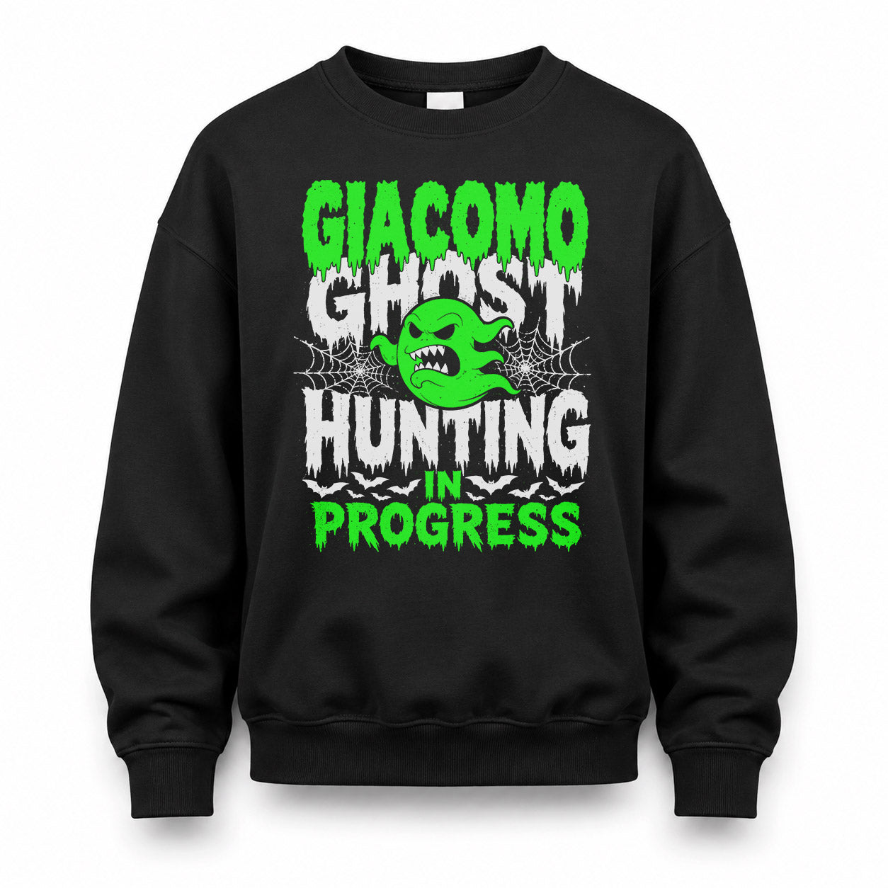 GIACOMO HW22-K06-109 - NAME Ghost Hunting In Progress Personalized Halloween Shirt
