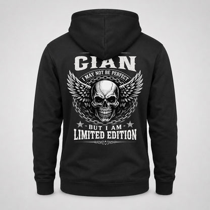 GIAN P01-K24-229 – Personalized Skull Graphic Apparel “I Am NAME I May Not Be Perfect But I Am Limited Edition”