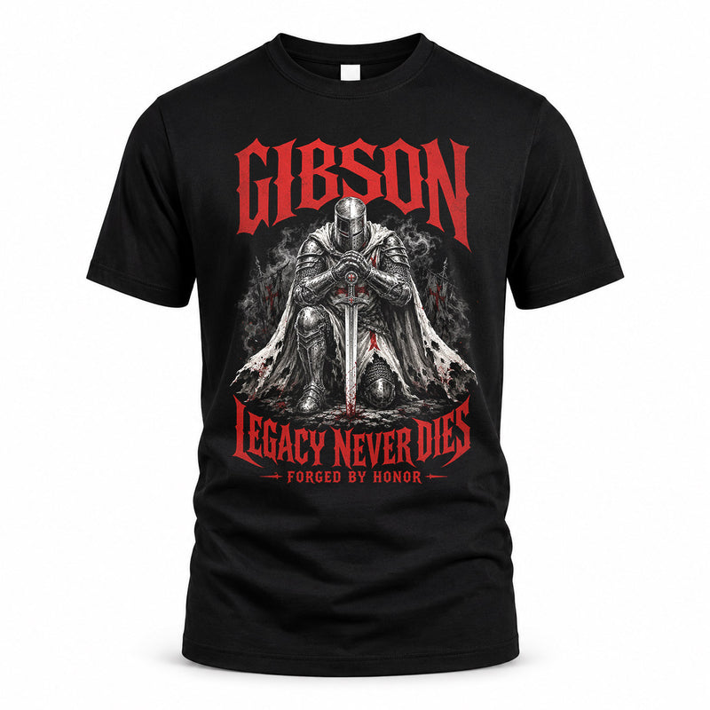 GIBSON HS90-K04-109 - NAME Legacy Never Dies Forged By Honor Personalized Knight