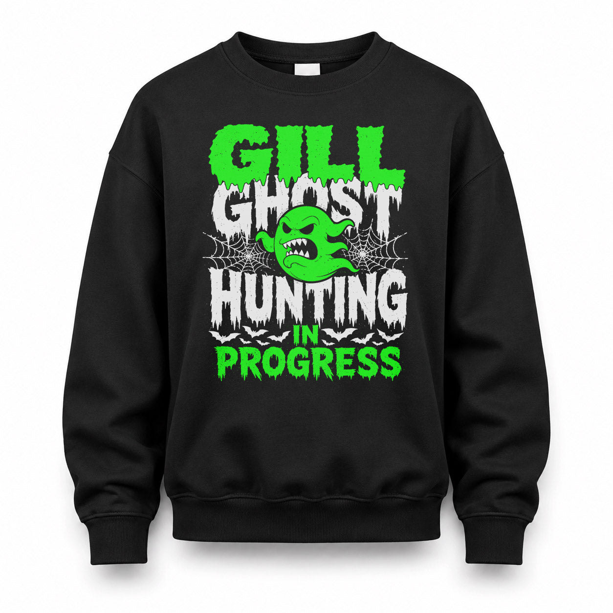 GILL HW22-K06-109 - NAME Ghost Hunting In Progress Personalized Halloween Shirt