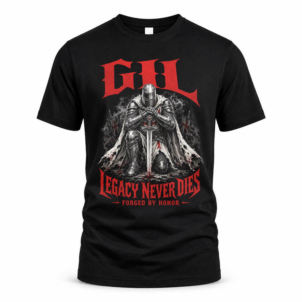 GIL HS90-K04-109 - NAME Legacy Never Dies Forged By Honor Personalized Knight