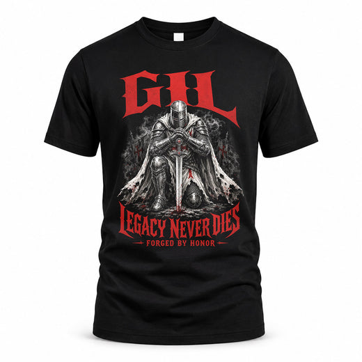 GIL HS90-K04-109 - NAME Legacy Never Dies Forged By Honor Personalized Knight