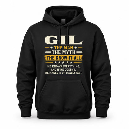GIL TM90-K04-125 - NAME Legendary Know-It-All Personalized Funny Shirt