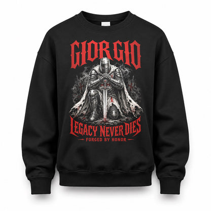 GIORGIO HS90-K04-109 - NAME Legacy Never Dies Forged By Honor Personalized Knight