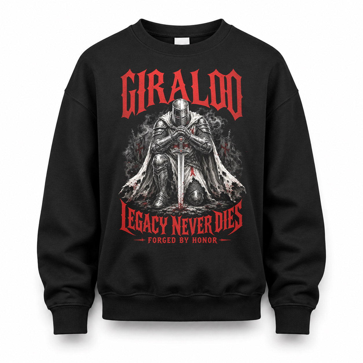 GIRALDO HS90-K04-109 - NAME Legacy Never Dies Forged By Honor Personalized Knight