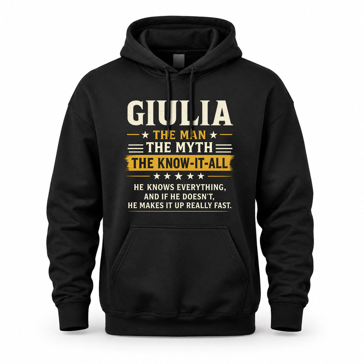 GIULIA TM90-K04-125 - NAME Legendary Know-It-All Personalized Funny Shirt