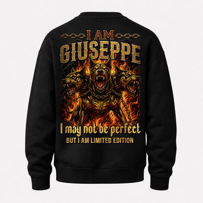 GIUSEPPE MP88-F2-168–Personalized Bold Quote Apparel “I Am NAME I May Not Be Perfect But I Am Limited Edition
