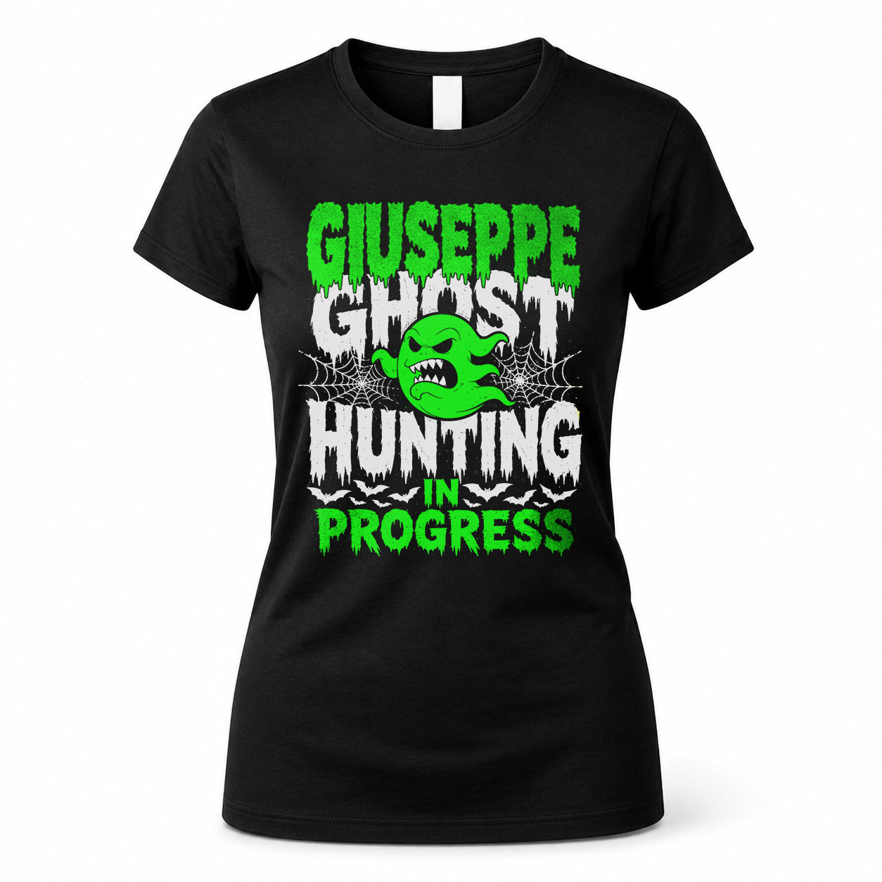 GIUSEPPE HW22-K06-109 - NAME Ghost Hunting In Progress Personalized Halloween Shirt