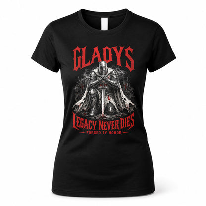 GLADYS HS90-K04-109 - NAME Legacy Never Dies Forged By Honor Personalized Knight