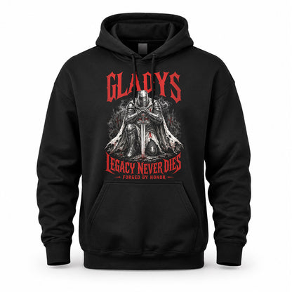 GLADYS HS90-K04-109 - NAME Legacy Never Dies Forged By Honor Personalized Knight