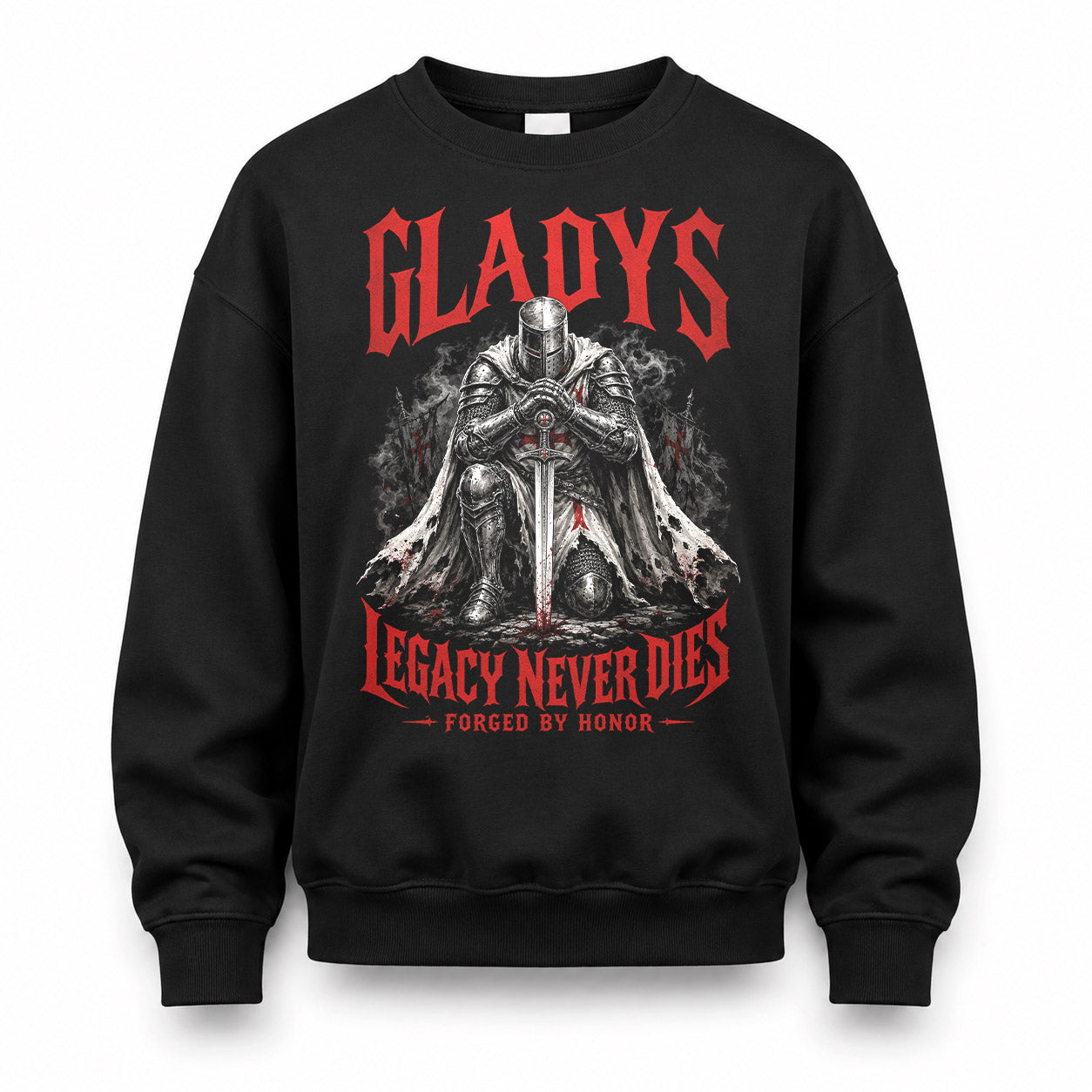 GLADYS HS90-K04-109 - NAME Legacy Never Dies Forged By Honor Personalized Knight