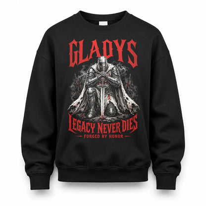GLADYS HS90-K04-109 - NAME Legacy Never Dies Forged By Honor Personalized Knight