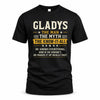 GLADYS TM90-K04-125 - NAME Legendary Know-It-All Personalized Funny Shirt
