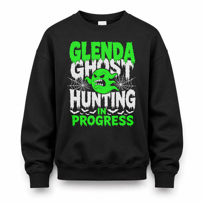 GLENDA HW22-K06-109 - NAME Ghost Hunting In Progress Personalized Halloween Shirt